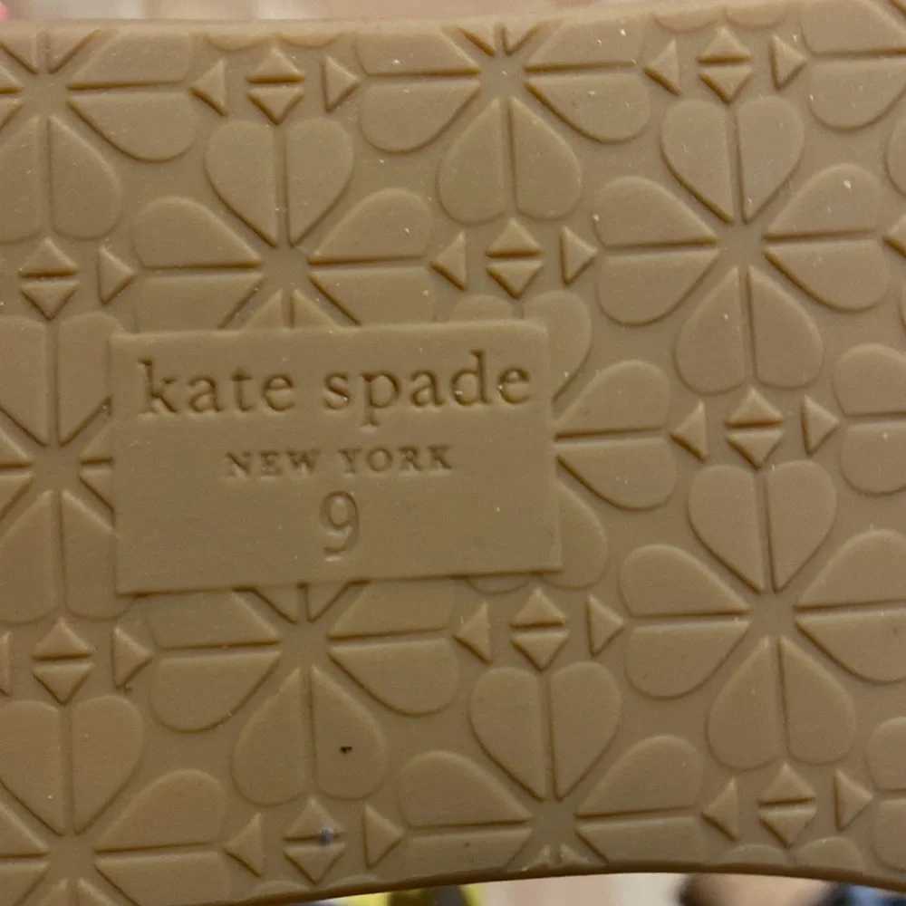 Coach Navy Leather Cork Wedge Sandals - Picture 7 of 7